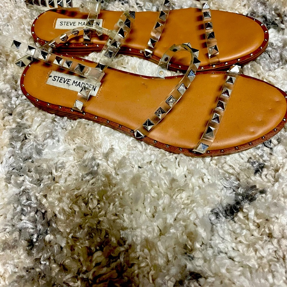 Slightly worn summer sandals